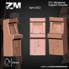 arcade machine pressuported 3d print model - Mito3D