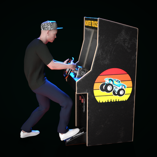 arcade monstre camion Jeu machine garçon rétro sega nintendo playstation atari néogeo capcom snk jouer 3d print model - Mito3D