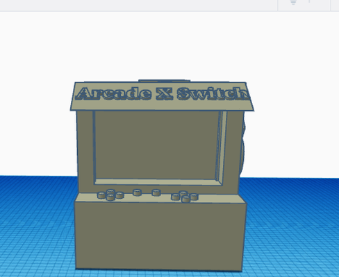 arcade x interruttore 3d print model - Mito3D