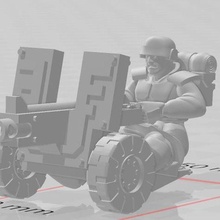 arcadian heavy boltgun gunner warhammer 40k imperial guard astra militarum cadian 2nd trooper edition 3d print model - Mito3D
