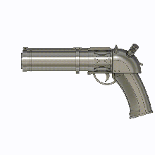 arcane - jinx's pistol game jinx league legends lol figure netflix 3d print model - Mito3D