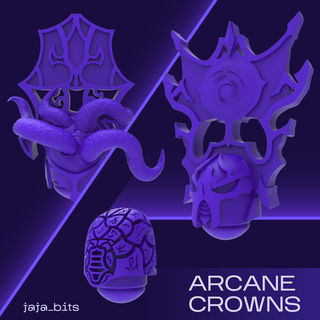 arcane crowns rubric marines dust helmets bits dusty bois magnus sons sehkmet exalted sorcerer thousand space marine legion 3d print model - Mito3D