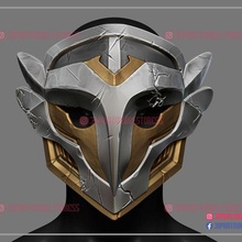 arcane firelight leader mask - lol league legends game enforcer cosplay costume halloween helmet jinx vi powder riot weapon 3d print model - Mito3D