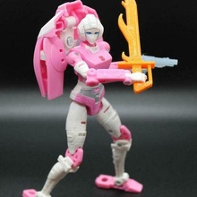 arcee chama espadas autobots nascer terra transformadores guerra cybertron brinquedo 3d print model - Mito3D