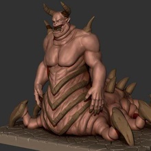 arch devil devilt creature dnd miniature dungeons and dragons monster ogre rpg tabletop gaming creatures 3d print model - Mito3D