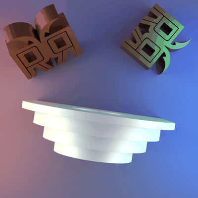 arch form desktop decor object 02 stl love home homedecor cute minimal 3d print model - Mito3D