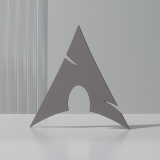 arch linux distro logo Art tux debian btw 3d print model - Mito3D