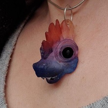 archaeopteryx velociraptor dromaeosaurid theropod dinosaur jewellery pendant necklace ear ring chicken hen rooster bird chook chick- macaw parrot- game pandora jewelry women charm modern styles gamer gift bag tag key 3d print model - Mito3D