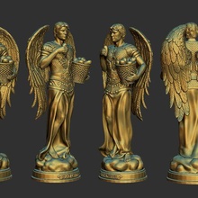 archangel barachiel statue 3d print model - Mito3D