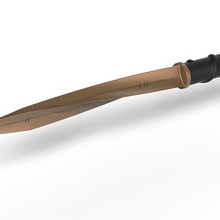 l'archange de la lame surnaturel divers poignard le couteau spike imprimable d'impression jouet cosplay réplique prop mêlée l'arme film 3d print model - Mito3D