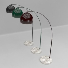 bogenförmige Stehleuchte home innen Schatten Licht Schlafzimmer Raum Tabelle Lampe Boden gewölbt 3d print model - Mito3D