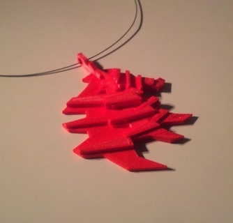 archipendant02 3d mimari Makerbot kolye takı mücevher 3d print model - Mito3D