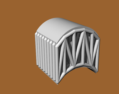 arquitectónico arco tijeras arquitectura tijeretas estructural resumen 3d print model - Mito3D