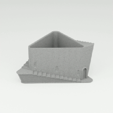 architektonisch Pflanzer Architektur Design Dreieck Pflanze geometrisch einfach modern Dekoration 3d print model - Mito3D