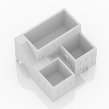 arquitetônico Panela 2 3d modelo potes pla stl plantas arquitetura arcos 3d print model - Mito3D