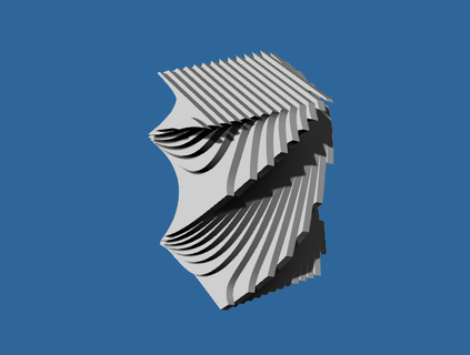 architektonisch Projekt Selten Konturierung Architektur abstrakt großartig Bogen 3d print model - Mito3D