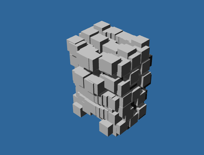 architektonisch Projekt cubos 1 Architektur 3d print model - Mito3D
