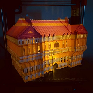 architectural sanctuary lamp 3d print model - Mito3D