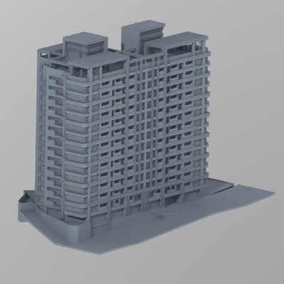 architecture bâtiment 2 3d print model - Mito3D