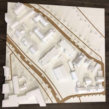 arquitectura ciudad modelo presentación modell casa iglesia norte flecha logo 3d print model - Mito3D