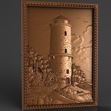 Architektur Leuchtturm cnc-Fräser 3d print model - Mito3D