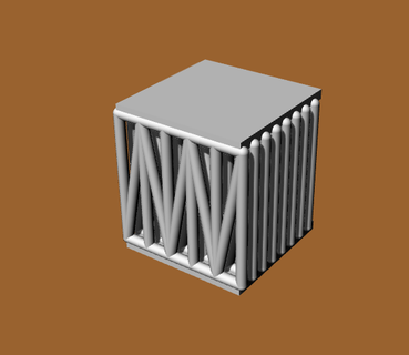 arquitectura tijeras cúbico forma tijeretas estructural resumen 3d print model - Mito3D
