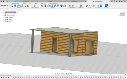 architektenb ro house model model railroad office  3d print model - Mito3D