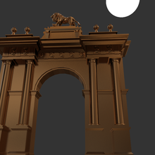 arco triunfal la calzada los roes architecture mexico leon 3d print model - Mito3D