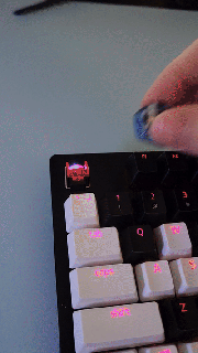 arctic penguin floating keycap artisan base cherry mx r1 support free commercial use 3d printed mechanical keyboard accessory diy customizable design cute animal decor printing file customization unique stl 3d print model - Mito3D