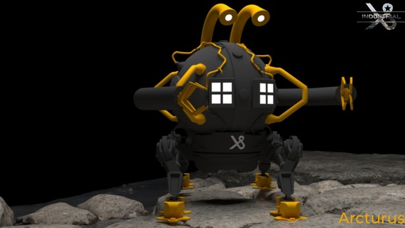 arcturus sc fi artilugio robot Ciencias ficción 3d print model - Mito3D