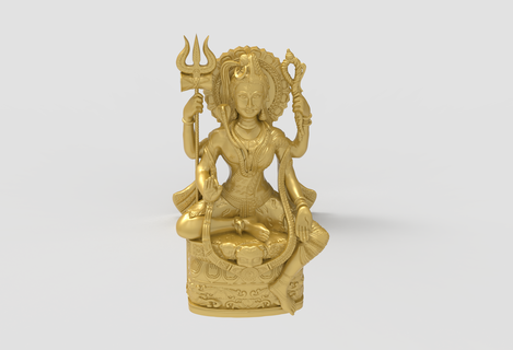 ardhanareeswara 3d file model goddess pendant jewelery pendants indian god jewelry 3d print model - Mito3D