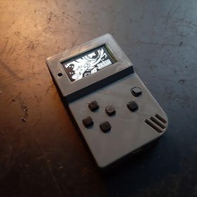 arduboy gb juego arduino tarjeta crédito gameboy juegos micro sh1106 juguete 3d print model - Mito3D