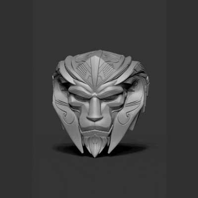 arduin wrynn battle azeroth - mask helmet warcraft king of stormwind alliance world leader warrior hero fantasy lore game character strategy cosplay 3d print model - Mito3D