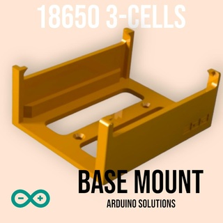 arduino 18650 3-cells holder base mount battery esp32 mounting diy prototyping 3d print model - Mito3D