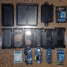 arduino caixas gadget nano hc sr04 pir lm2596 retransmissão 3d print model - Mito3D