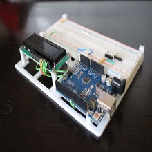 arduino breadboard holder - lcd uno 830 tie tool electronics 3d print model - Mito3D