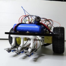 arduino chassis cheap follower holder kit line linefollower robot robotics sensor sensors support three game 3d print model - Mito3D