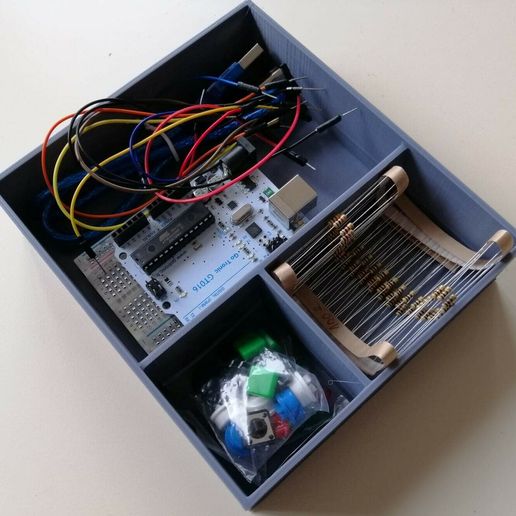 arduino kit armazenamento bandeja bac Educação composição 3D print model - Mito3D