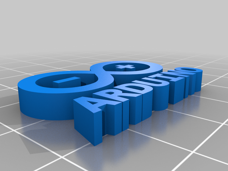 arduino logo 3D print model - Mito3D