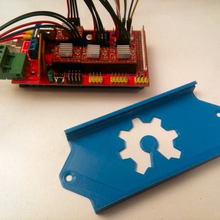 arduino mega holder tool case 2560 mount bracket mounting foot plate electronics 3d print model - Mito3D