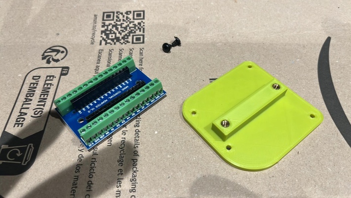 arduino nano breakout i o panel mounting plate bb loader gadget 3d print model - Mito3D