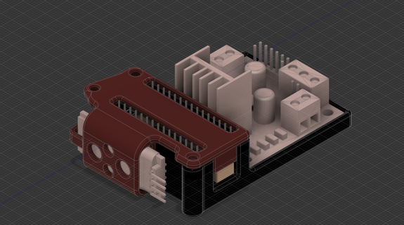 arduino nano l298n hc 06 soporte hc06 Bluetooth motor conductor 3d print model - Mito3D