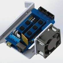 arduino ramps 14 60mm fan mount 60 degree mega 2560 delta 3d printer kossel 3d_printing 3d print model - Mito3D