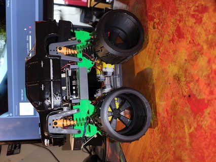 arduino rc camión construir rc camión recoger coche vehiculo juguete divertido ruedas muelles controlar brazo arduino 3d print model - Mito3D