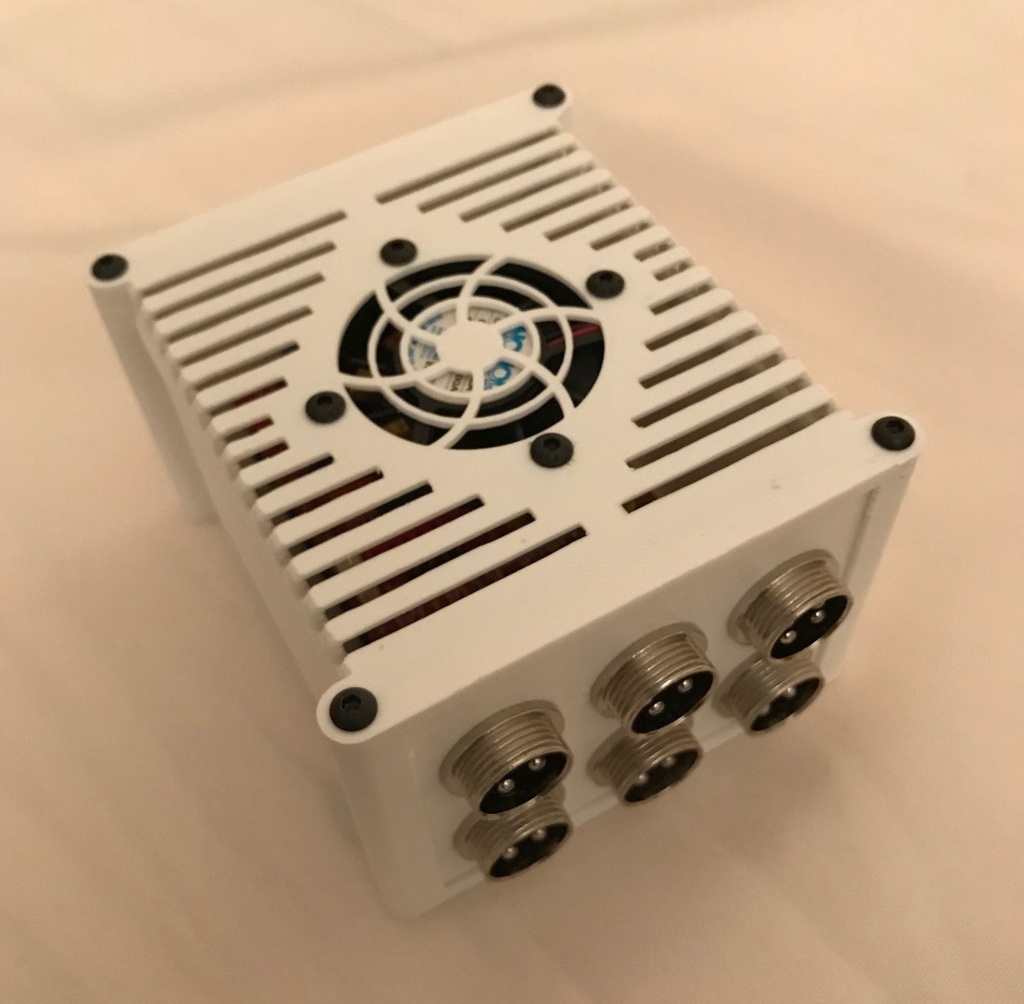 arduino uno + cnc escudo recinto interno ventilador caixa caso bainha eletrônicos 3D print model - Mito3D