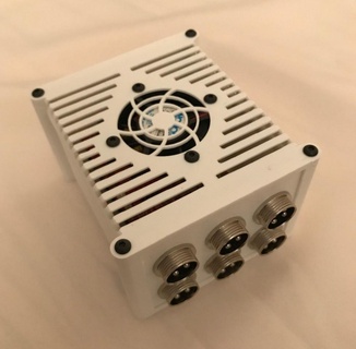 arduino uno + cnc escudo recinto interno ventilador caixa caso bainha eletrônicos 3d print model - Mito3D