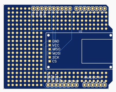 arduino uno micro sd carte bouclier + pare chocs programmation servo Cas gaine lumières conception 3d print model - Mito3D