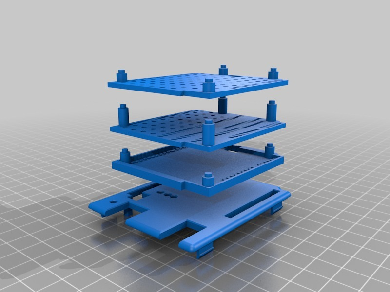 arduino uno kalkan inşaatçı istiflenebilir prototip oluşturma performans tahtası elektronik 3D print model - Mito3D