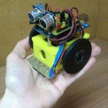 arduskybot v10 open source educational printbot git repo gadget robotics ultrasonic uam shield sensor robot plastic valley pcb light ldr distance button arduino 3d print model - Mito3D