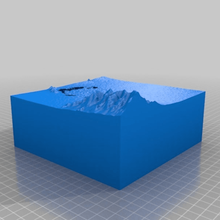 zone 51 topographie terrain 3d print model - Mito3D